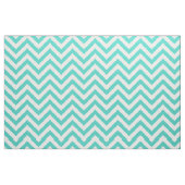 Aquamariner blauer und weißer Zickzack Stripes Stoff (Fat Quarter (45,7 x 55,9 cm))