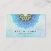 Aquamariner blauer visitenkarte (Vorderseite)