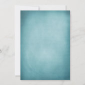 Aquamariner blauer Wedding Libellen-Wirbel Einladung (Rückseite)