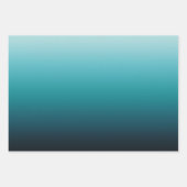 Aquamariner Blick aufs Meer Geschenkpapier Set (Vorderseite)