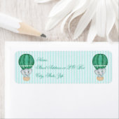 Aquamariner Blue Baby Boy Elephant in Hot Air Ball (Insitu)