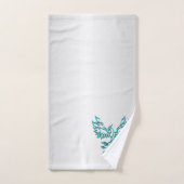 Aquamariner Blue Phoenix Anstieg auf Silber Badhandtuch Set (Handtuch)