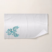 Aquamariner Blue Phoenix Anstieg auf Silber Badhandtuch Set (Handtuch)