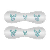Aquamariner Blue Phoenix Anstieg auf Silber Baseball (Paneele)