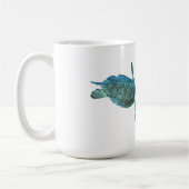 Aquamariner Blue Sea Turtles Ocean Eleganter Stran Kaffeetasse (Links)