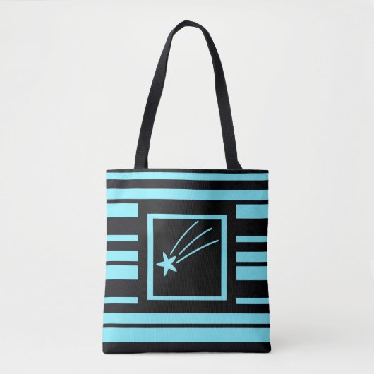 Aquamariner Blue Shooting Star Tasche (Vorderseite)