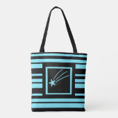 Aquamariner Blue Shooting Star Tasche (Rückseite)
