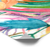 Aquamariner Blumenkohl-Empfang Poster (Ecke)