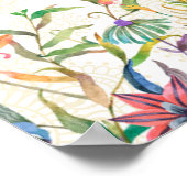 Aquamariner Blumenkohl-Empfang Poster (Ecke)