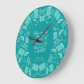 Aquamariner Blumenpreis und Präjudikationsbuch Große Wanduhr (Winkel)