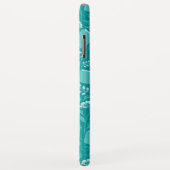 Aquamariner Blumenpreis und Vorwand Case-Mate iPhone Hülle (Hinten/Rechts)