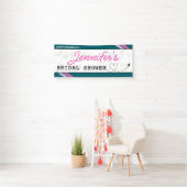 Aquamariner Boarding Pass Brautparty Banner (Insitu)