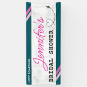 Aquamariner Boarding Pass Brautparty Banner (Vertikal)