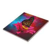 aquamariner böhmischer Schmetterling des Fliese (Seite)