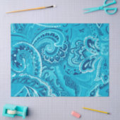 Aquamariner Boho Chic-Retro Hippy Paisley-Bandanna Seidenpapier (Basteln)