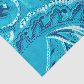 Aquamariner Boho Chic-Retro Hippy Paisley-Bandanna Seidenpapier (Detail)