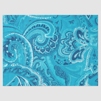 Aquamariner Boho Chic-Retro Hippy Paisley-Bandanna Seidenpapier