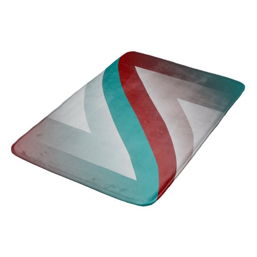 aquamariner Bordeaux-Effekt Badematte (Schrägansicht)