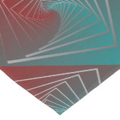 aquamariner Bordeaux Mittelgroßer Tischläufer (Ecke)