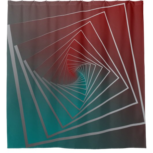 aquamariner Bordeaux-Spin Duschvorhang (Vorderseite)