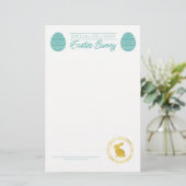 Aquamariner Brief aus der Ostersonnenblase (Stehend Vorderseite)