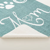 Aquamariner Burlap Hund Mama Sherpa Blanket Sherpadecke (3/4)