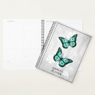 Aquamariner Butterfly-Blumenplaner Planer