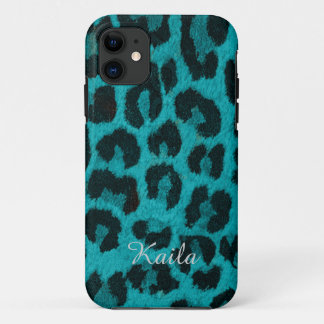 Aquamariner Cheetah-Druck-Telefon-Kasten Case-Mate iPhone Hülle