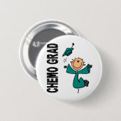 Aquamariner CHEMO ABSOLVENT 1 (Eierstockkrebs) Button (Vorne & Hinten)