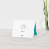 Aquamariner Crystal Pearl Snowflake Silver Danke K (Rückseite)