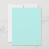 Aquamariner Damaskus Danksagkarte Dankeskarte (Rückseite)