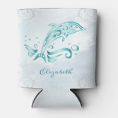 Aquamariner Dolphin Personalisierter Dosenkühler (Vorderseite)