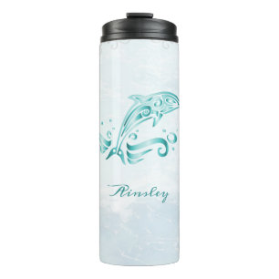 Aquamariner Dolphin Personalisierter Thermaltumble Thermosbecher