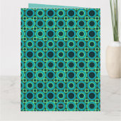 Aquamariner Donut mit Minze Karte (Rückseite)