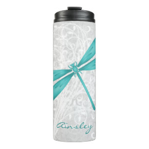 Aquamariner Dragonfly Personalisierter Thermaltumb Thermosbecher