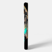 Aquamariner Dreamcatcher Mystical Boho Feathers an Case-Mate iPhone Hülle (Rückseite / Links)