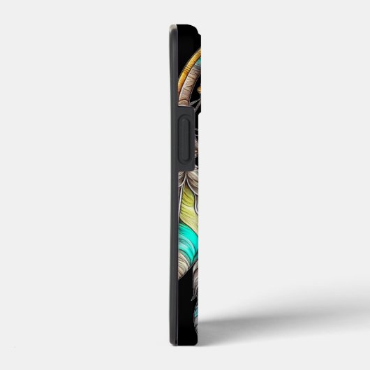 Aquamariner Dreamcatcher Mystical Boho Feathers an Case-Mate iPhone Hülle (Rückseite / Rechts)