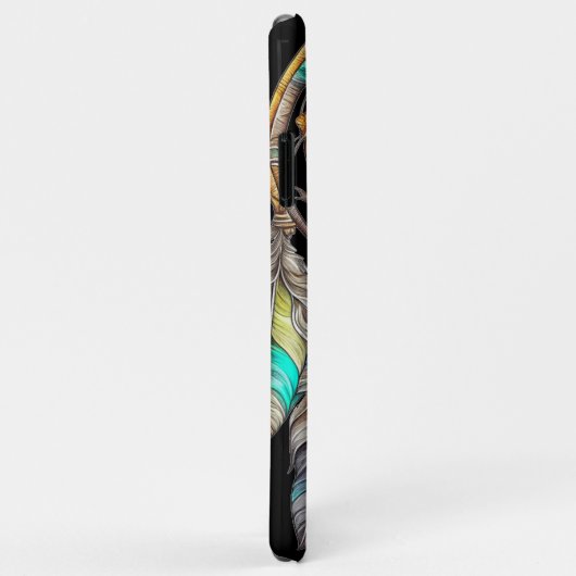 Aquamariner Dreamcatcher Mystical Boho Feathers an Case-Mate iPhone Hülle (Hinten/Rechts)