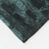 Aquamariner Eiffelturm Grunge Fleece Blanket (Ecke)