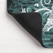 Aquamariner Eiffelturm Grunge Mouse Pad Mousepad (Ecke)