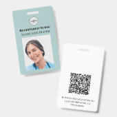 Aquamariner eingetragener Foto-ID-Abzeichen-Logo Q Ausweis (Front & Back)