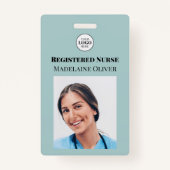 Aquamariner eingetragener Foto-ID-Abzeichen-Logo Q Ausweis (Vorderseite)