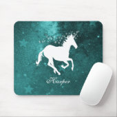 Aquamariner Einhorn-Personalisiert-Mauspad Mousepad (Mit Mouse)