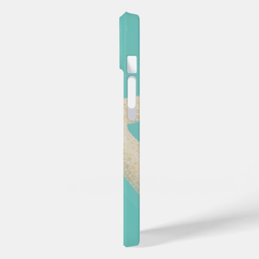Aquamariner, eleganter Meeresstrand Case-Mate iPhone Hülle (Rückseite / Links)