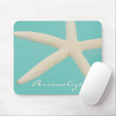 Aquamariner, eleganter Meeresstrand Mousepad (Mit Mouse)