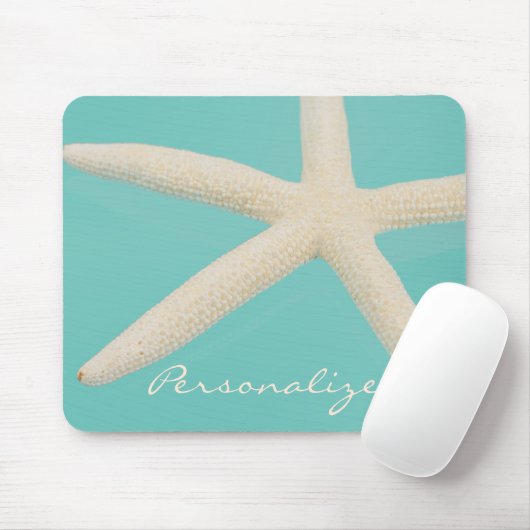 Aquamariner, eleganter Meeresstrand Mousepad (Mit Mouse)