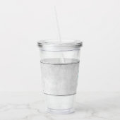 Aquamariner eleganter Peacock Personalisierter Acr Acryltrinkbecher (Links)