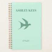 Aquamariner, eleganter Vogel Planer (Vorderseite)