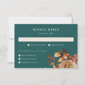 Aquamariner Fall RSVP Karte (Vorderseite)