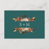 Aquamariner Fall Terracotta Begleitkarte (Rückseite)